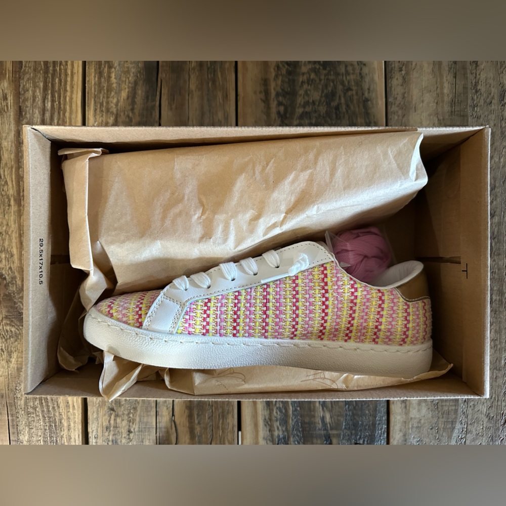 Vintage Havana Carla Tweed Sneakers Women’s 7.5 Multicolor Fashion Trainers NIB - Picture 4 of 10